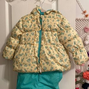 Wippette toddler girl snowsuit two piece set